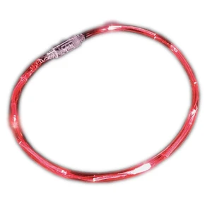 Red Fiber Optic Tube Necklace Red Fiber Optic Tube Necklace