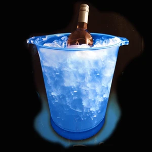 LED Ice Bucket Blue LED Ice Bucket Blue