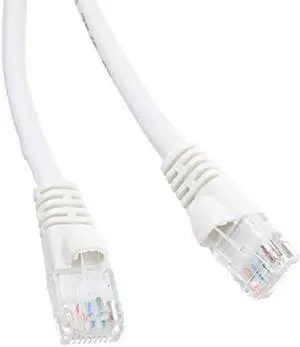 Cat6 Ethernet Patch Cable Snag-less/Molded Boot 3 foot - White