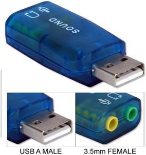 QVS USB-AUDIO3 USB to 2.1 Stereo Audio Adaptor