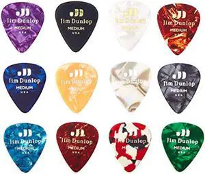 Dunlop PVP106 celluloid Variety Pack Medium guitar Picks