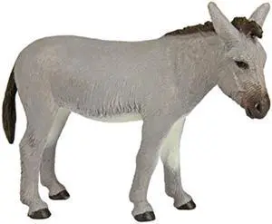 Safari Ltd. Farm Donkey - Realistic Hand Painted Toy Figurine Model - Quality construction from Phthalate, Lead and BPA Free Materials - For Ages 3 and Up