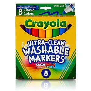 crayola Ultra-clean Washable Markers, Broad Line, 8 count crayola Ultra-clean Washable Markers, Broad Line, 8 count