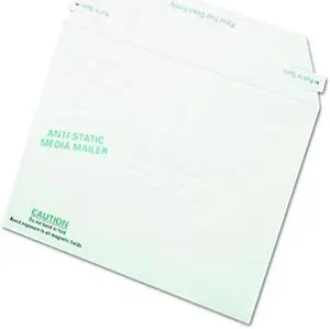 Quality Park Antistatic Fiberboard Disk Mailers 6 x 8.625 inches White Box of 25 (64126)