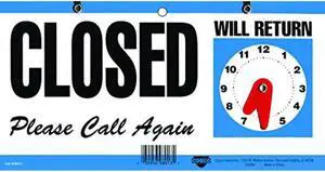 Cosco Sign Open/Closed with Clock (098013)