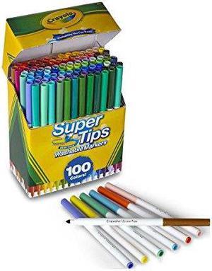 Crayola Markers Super Tips Washable 100ST Assorted 585100