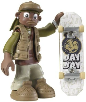 Rob Dyrdek's Wild Grinders Jay Jay Action Skate Set With DVD Rob Dyrdek's Wild Grinders Jay Jay Action Skate Set With DVD