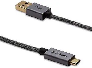 Usb-C™ To Usb-A Cable - 47 In. Braided Black