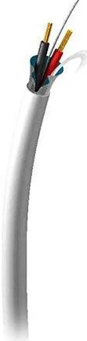 C2G 29207 18 AWG Bulk Speaker Wire - Shielded, Plenum CMP-Rated, White Jacket (500 Feet, 152.4 Meters)