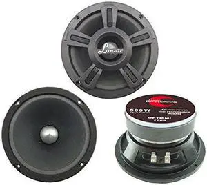 LANZAR OPTI6MI 6.5" 500W Car Mid bass Mid Range Speaker Audio Stereo
