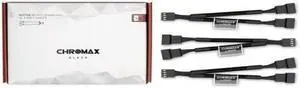 Noctua NA-SYC1 Chromax.Black 11cm 4Pin PWM Fan Power Splitter Cables (3 Pack)