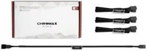 Noctua NA-SEC1 Chromax.Black 30cm 4Pin PWM Power Extension Cables (4 Pack)