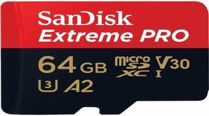 Extreme Pro microSDXC 64GB+SD Adapter