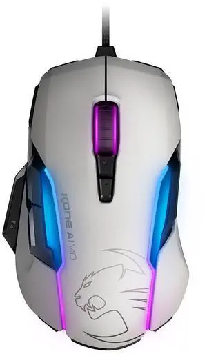 Roccat KONE AIMO RGBA Smart Customization Gaming Mouse (White Version)