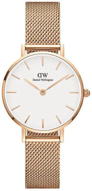 Daniel Wellington Classic Petite Collection Rose Gold Stainless Steel Bracelet / Watch Band 28mm Rose Gold Women's Watch Quartz Wrist Watch DW00100219