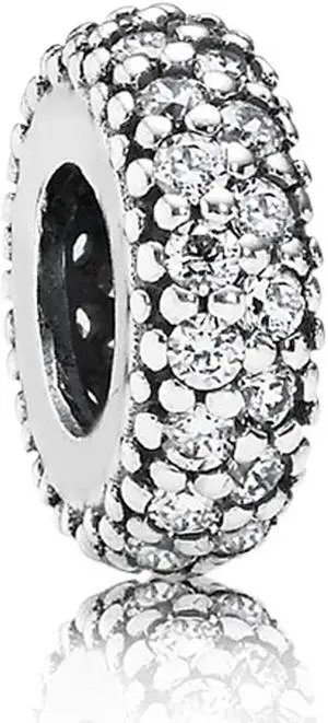 PANDORA Pandora gorgeous shiny pink cubic zirconia  925 silver string ornaments 791817PCZ