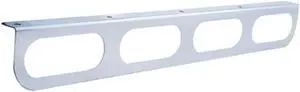 Stainless Light Bracket w/ Four Oval Light Cutouts