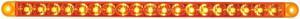 19 LED 12" Reflector Turn Signal Light Bar - Amber LED/Amber Lens
