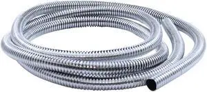 United Pacific Industries 72" Chrome Wire Loom - 3/8" Diameter Electrical Accessory 34801
