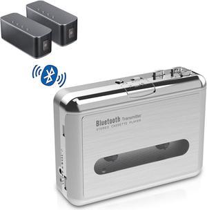 DIGITNOW! Bluetooth Walkman Cassette Player Bluetooth Transfer Personal Cassette, 3.5mm Headphone Jack and Earphones Included