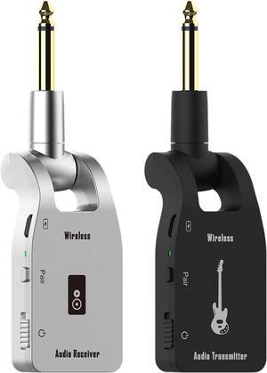 Wireless Guitar System, Rechargeable Guitar Transmitter Receiver Set for Electric Guitar Bass