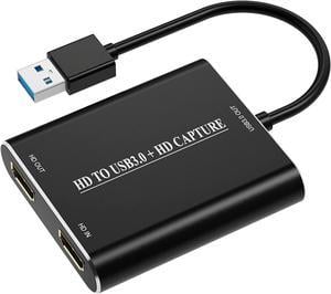 DIGITNOW HDMI to USB 3.0 HD 1080P Audio Video Capture Card Converter Adaptor for PC Laptop Projector HDTV Compatible with Windows XP 7/8 / 8.1/10, MAC, Linus System