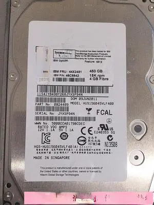 For IBM 5416 44X2451 46C8842 450G 15K DS4700 DS5020 FC storage hard disk