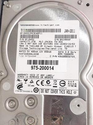 For HP 3PAR 0947634-02 P/N 975-200014 2TB FC 3PAR F200 F400 Hard Disk