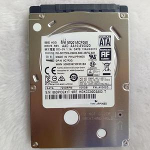 For 7MM single disk Toshiba 2.5 inch 7200 to 500G notebook computer mechanical hard disk MQ01ACF050
