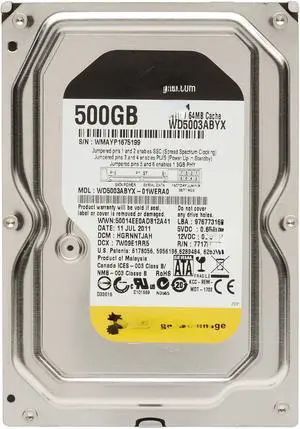 For server black disk 3.5 inch 500G desktop computer hard disk WD5003ABYX