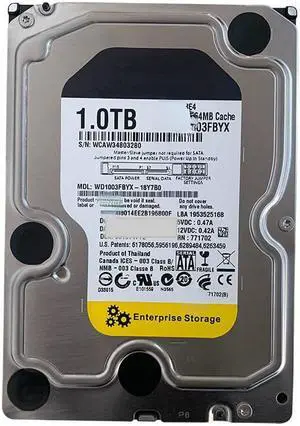 For PMR 3.5-inch WD Western Data 7200 to Enterprise Black Disk 1T Desktop Computer Game Hard Disk