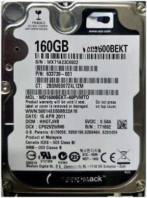 For Western Data Black Disk 160G Laptop Mechanical Hard Disk 2.5-inch SATA Serial Port 7200 rpm