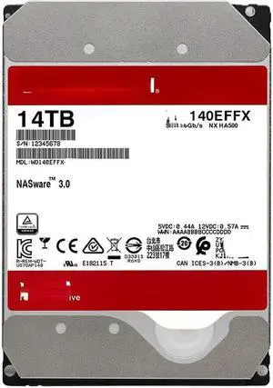 For Western Data 140EFFX red disk 3.5 inch 14T desktop computer hard disk NAS storage server