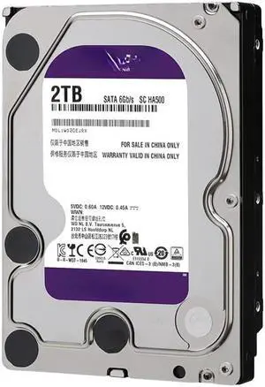 For WD20PURX purple disk 3.5 inch 2T desktop computer hard disk video monitoring and security