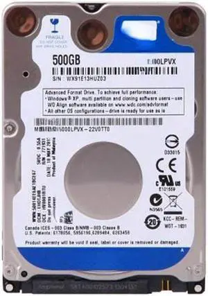 For WD5000LPVX blue disk 2.5 inch 500G notebook hard disk 7MM thin disk