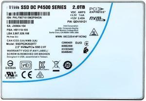 For Intel P4500 2T U.2 nvme Enterprise SSD P4510