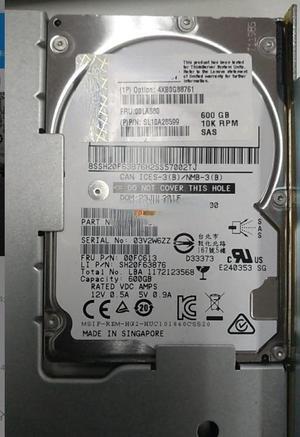 For Lenovo RD 00LA880 00FC613 600GB 12GB server hard disk SAS HDD 2.5 to 3.5