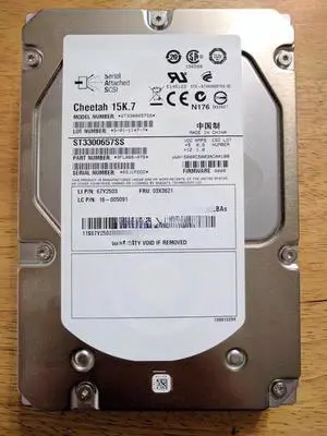 For Lenovo R520 G7 server hard disk 300G 15K SAS 3.5-inch ST3300657SS 6GB