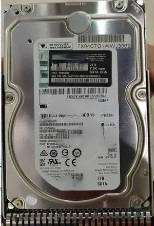 For Lenovo SR650 SR550 hard disk 7XB7A00050 00YK039 2T 7.2K SATA