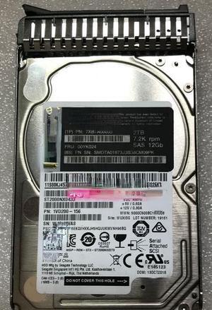 For Lenovo 00YK024 7XB7A00035 hard disk 2.5 2T 2TB 7.2K SAS 12Gb 512n