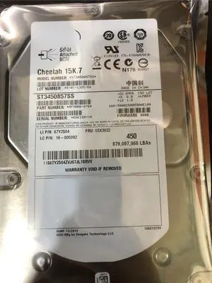 For Lenovo 03X3621 300G 15K SAS 3.5 16005091 ST3300657SS server hard disk