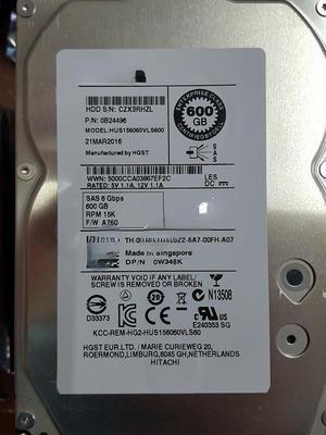For Dell MD3200i MD3220 MD3000 server hard disk 600G 15K SAS 3.5 inch