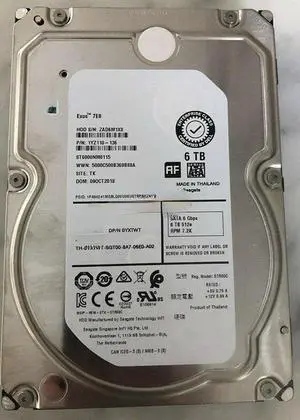 For Dell YXTWT 6TB SATA 6GB 3.5 inch 7.2K 512e hard disk ST6000NM0115