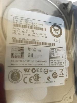 For Dell MBD2300RC 0U706K Server hard disk 300GB 10K 2.5 "SAS