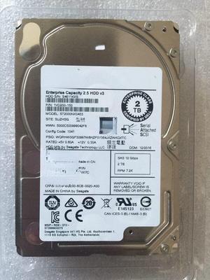 For Dell 2TB 2.5-inch SAS 12Gbps 7.2K FVX7C ST2000NX0433 server hard disk