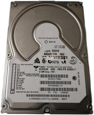 For IBM 59H6611 DGHS COMP IEC-950 9.1G 09U 68 pin SCSI hard disk DGHS09W