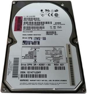 For COMPAQ 9G 10K U3 68 pin SCSI BD0097343A3 176493-005 3R-A0861-AA