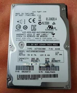 For HGST/Hitachi HUC109030CSS600 300G 10K 2.5 SAS server hard disk 0B26073