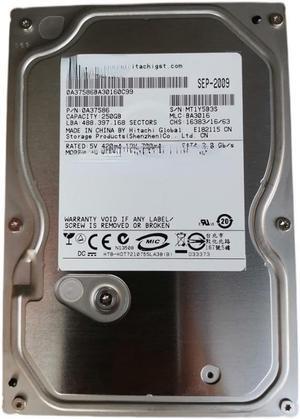 For HITACHI HCT721025SLA380 250G 7.2K 3.5 SATA hard disk 0A37586