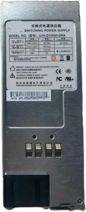 For Eurocom U1A-D10550-DRB 550W 1U Server Power Module Hot Swappable Redundant Power Supply